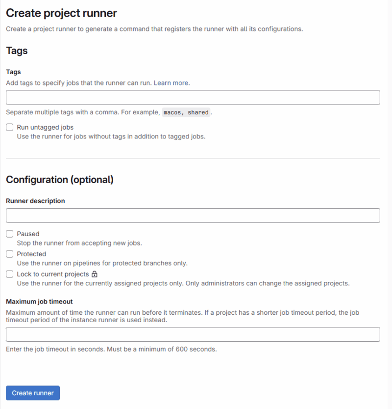 Setting up and configuring GitLab runners to execute CI/CD pipelines ...